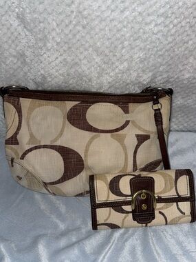 Coach Carly hobo w/ wallet SOLD🚨